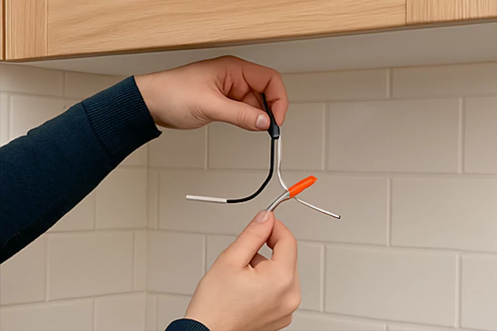 سیم کشی چراغ زیر کابینتی