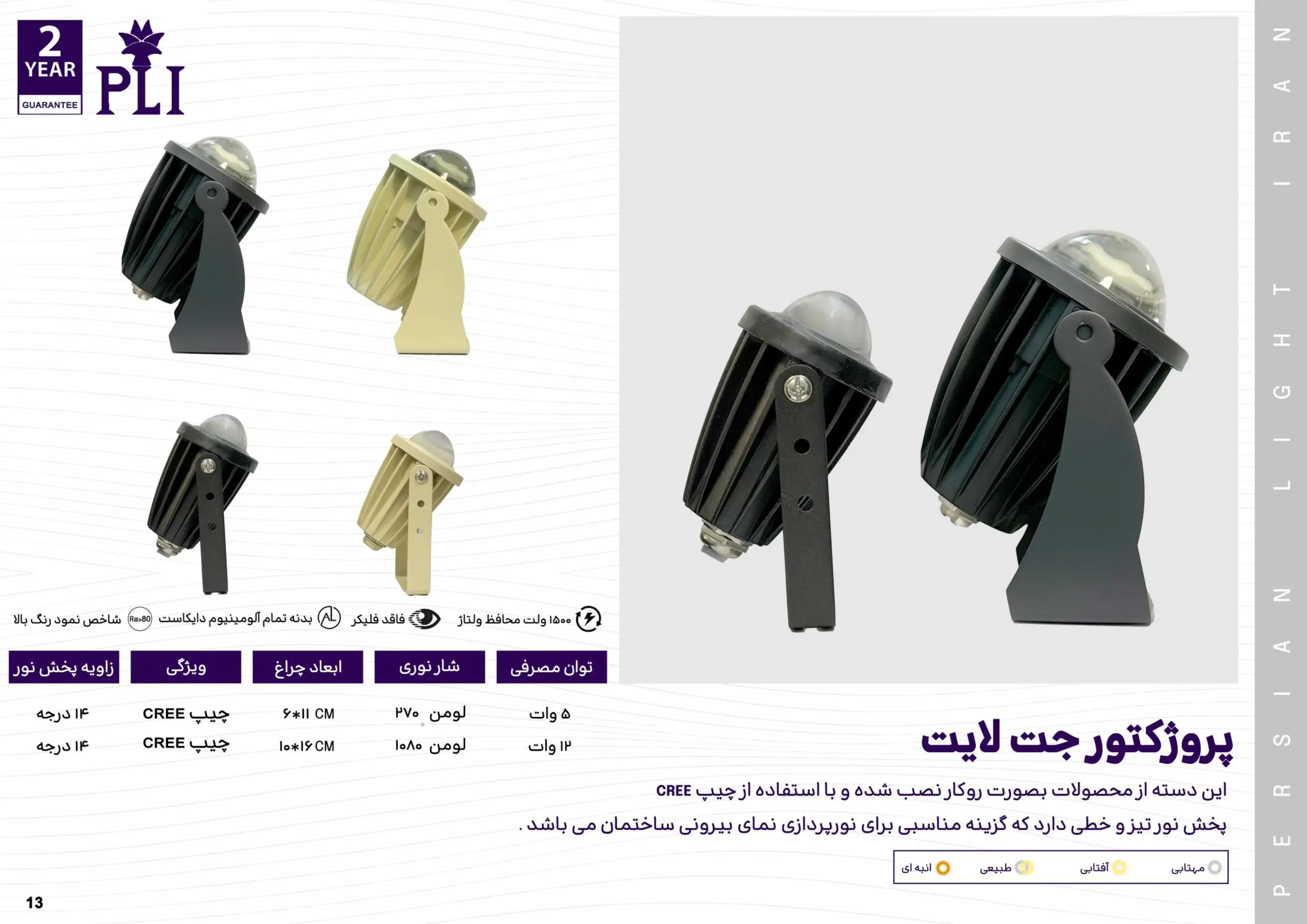 کاتالوگ جت لایت پرشین لایت