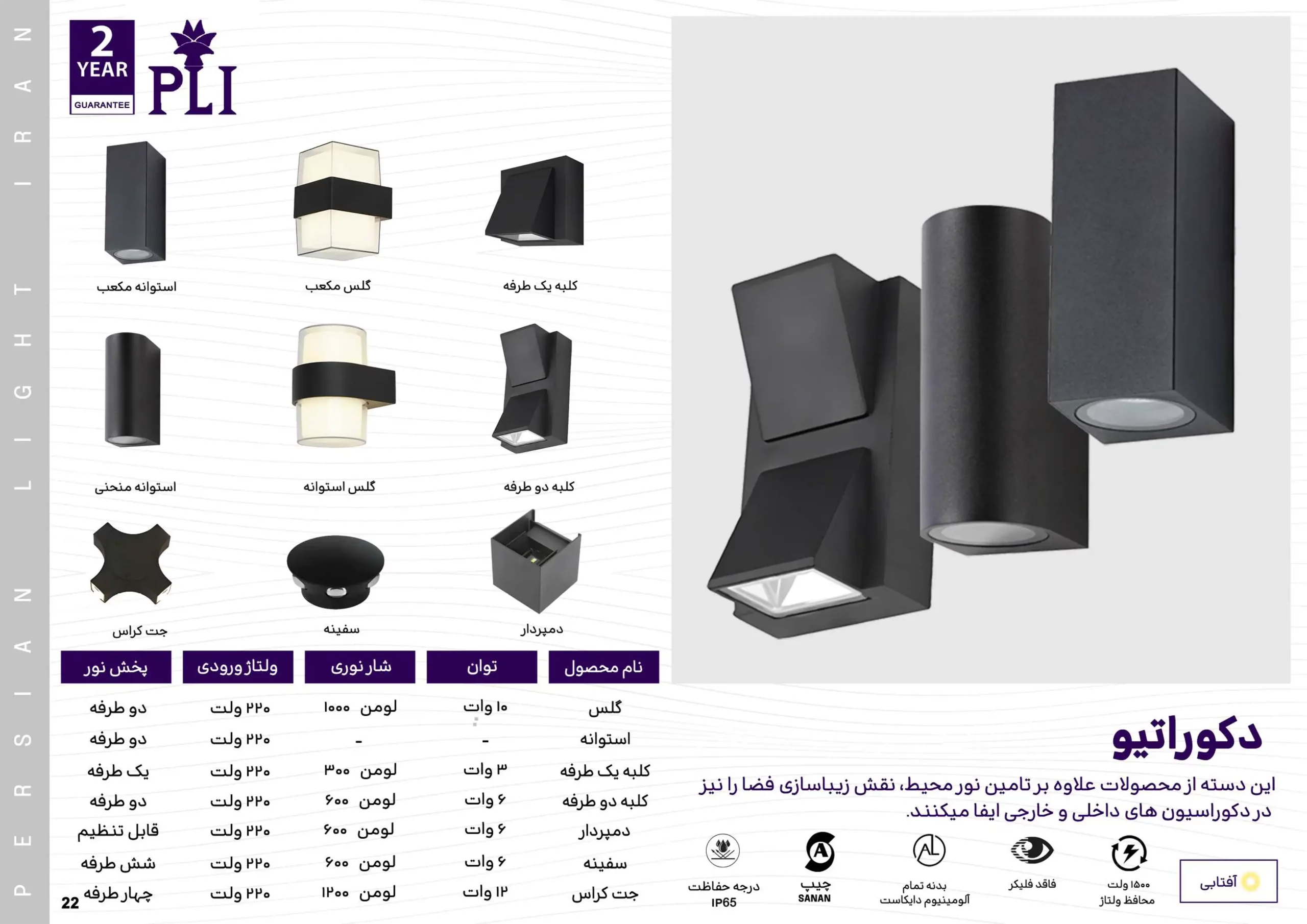 کاتالوگ دکوراتیو پرشین لایت