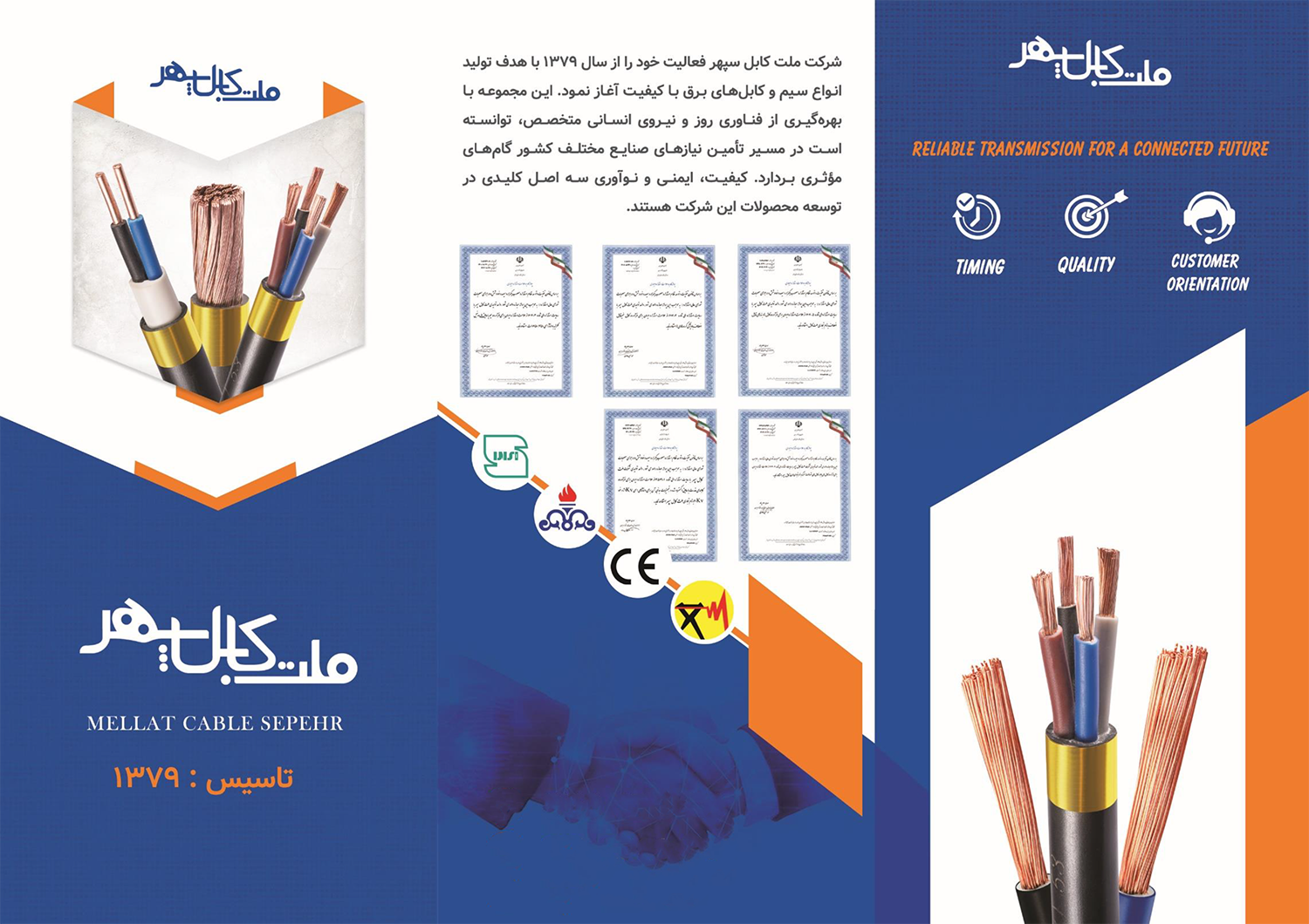 کاتالوگ محصولات ملت کابل سپهر