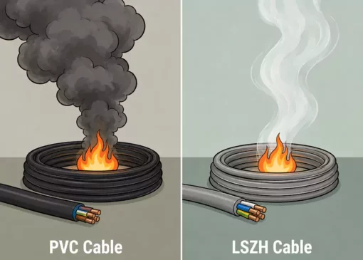 تفاوت کابل LSZH با PVC چیست؟