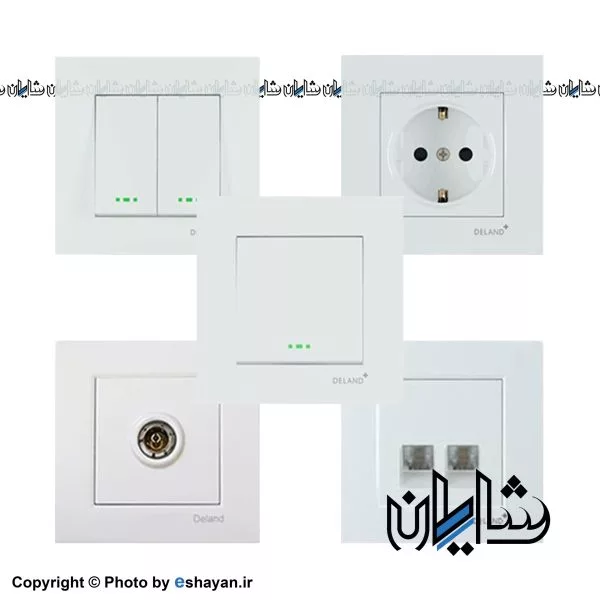 کلید و پریز پارت الکتریک مدل شهاب توکار