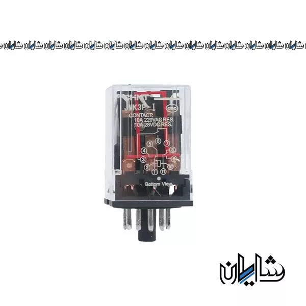 رله شیشه ای 11 پایه 110/48 ولت بدون سوکت چینت