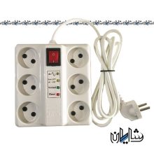 محافظ 6 خانه هانت کی با کلید و کابل 3 متری