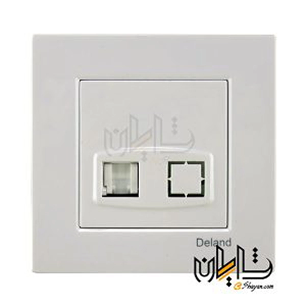 سوکت شبکه کامپیوتر Cat6 دلند الکتریک مدل آسا