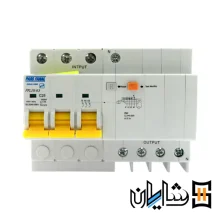 کلید محافظ جان ترکیبی مگنتیک 25 آمپر چهار پل پارس فانال مدل PLF29-/63A/3P+N