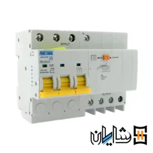 کلید محافظ جان ترکیبی مگنتیک 63 آمپر چهار پل پارس فانال مدل PLF29-/63A/3P+N2