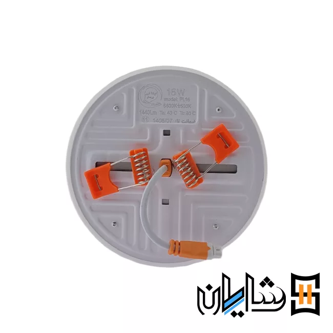 پنل فولایت سایزشو گرد توکار 16 وات نیکانور پریسان1