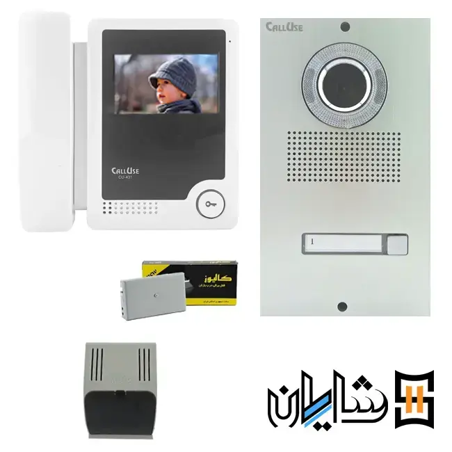 پک کامل آیفون تصویری تک واحدی کالیوز 431 با پنل نفیس