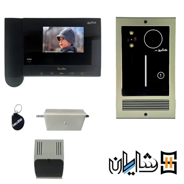 پکیج آیفون تصویری سه واحدی کالیوز S43 با پنل نگار کارتی