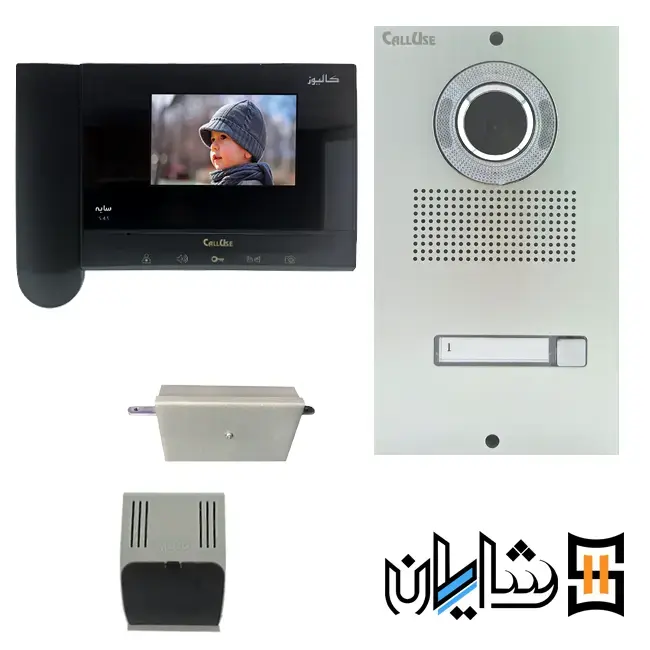پکیج آیفون تصویری سه واحدی کالیوز S43 با پنل نفیس