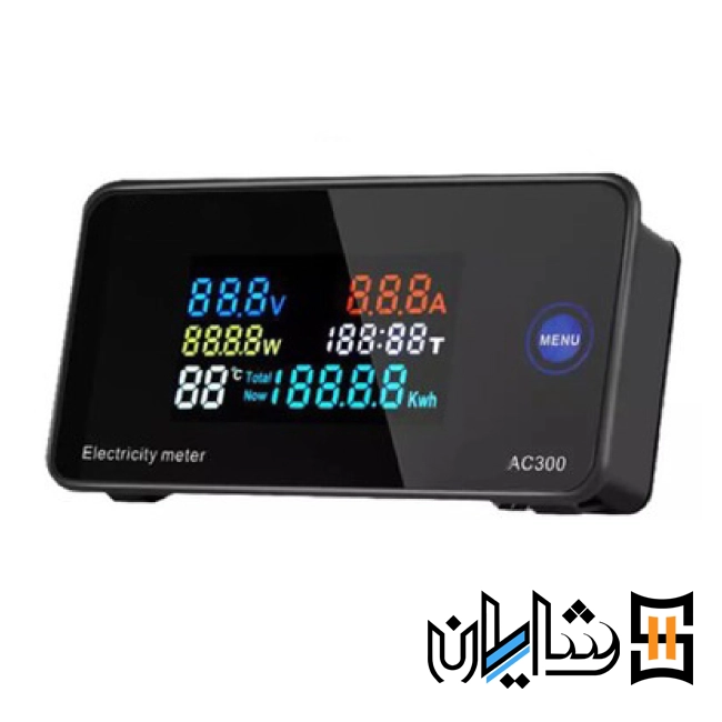 پاورمیتر تکفاز AC رنگی مدل 100 آمپر JBH|جی بی اچ