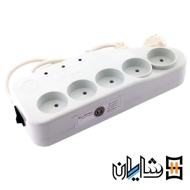 محافظ 5 راهی لوازم صوتی تصویری بدون ارت کاوه‌ با کابل 2.5 متر2