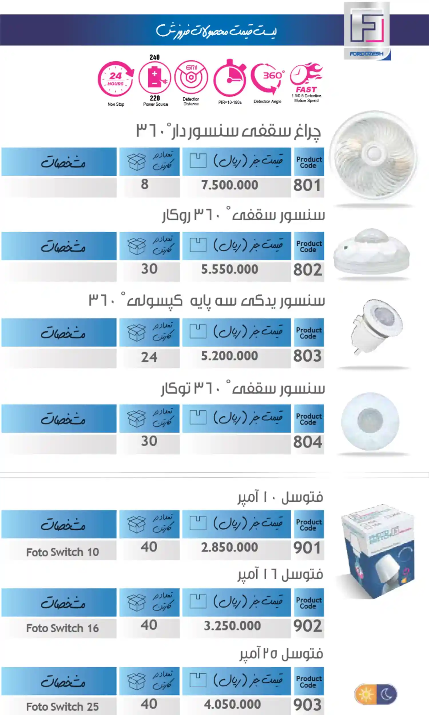 Foruzesh price list ordibehesht9