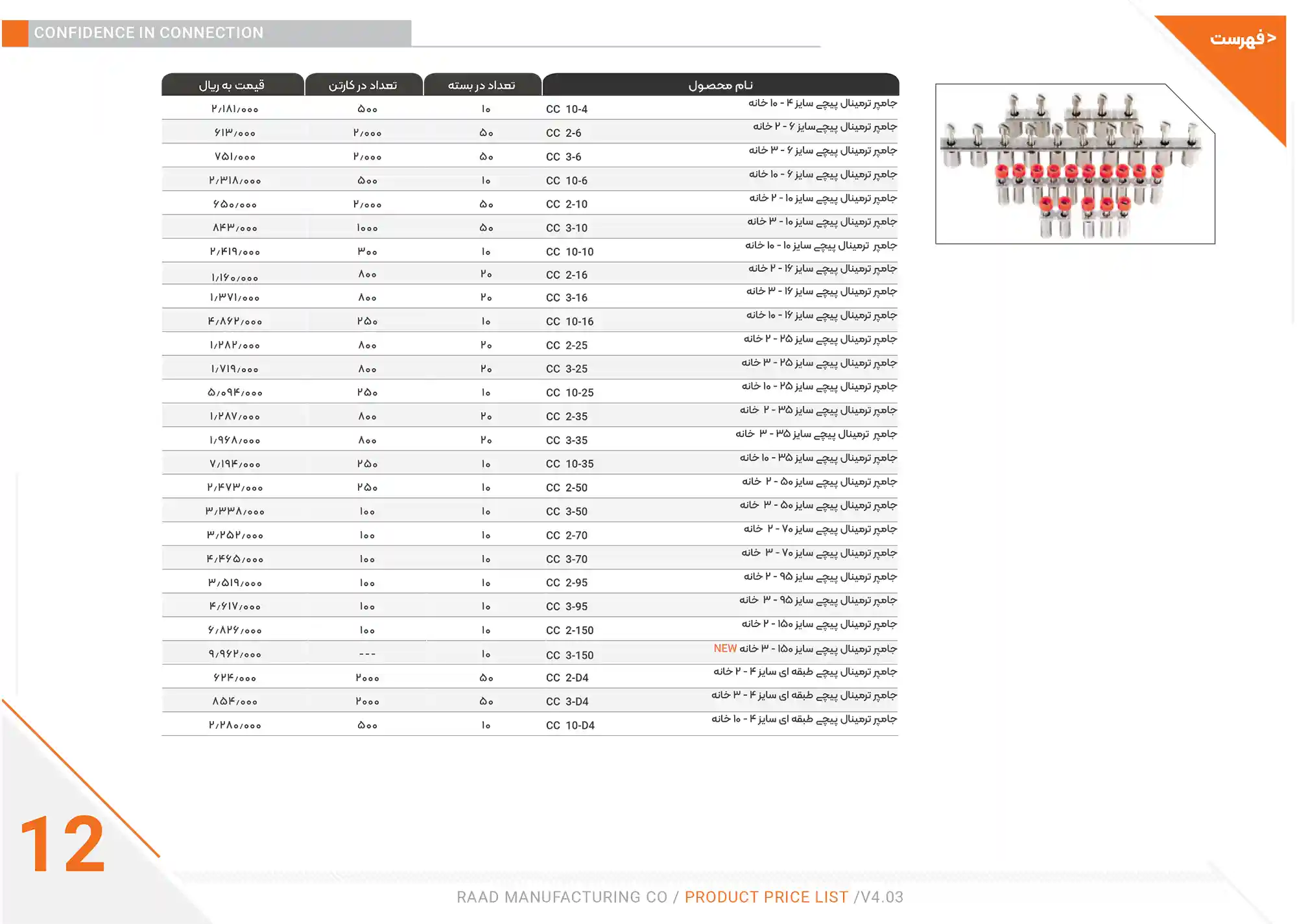 Raad Electric Price List December15