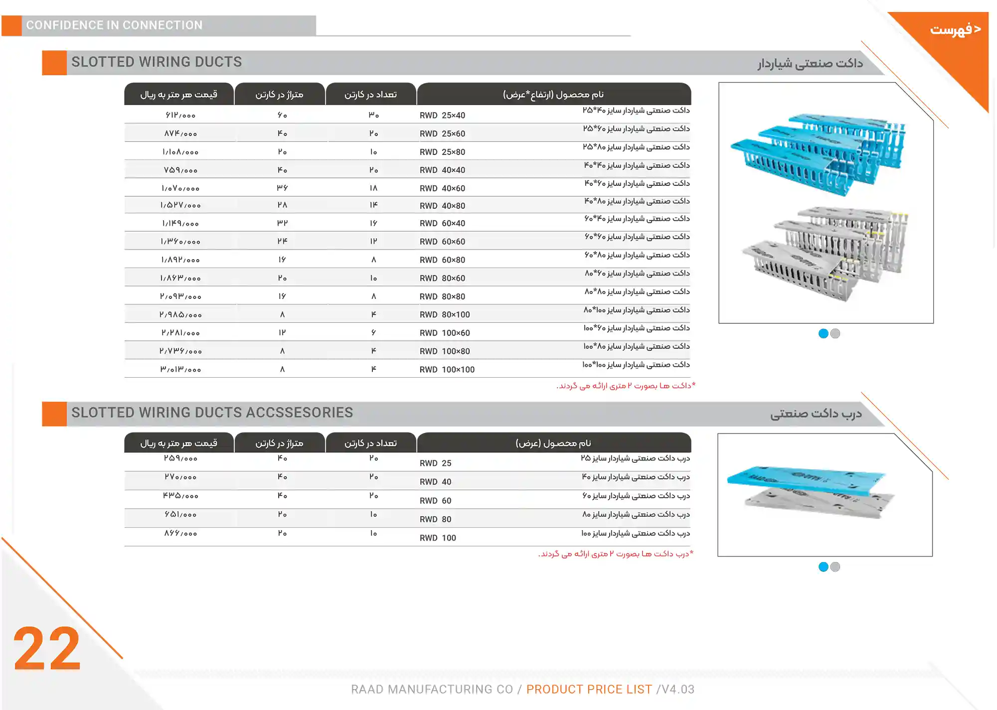 Raad Electric Price List December25