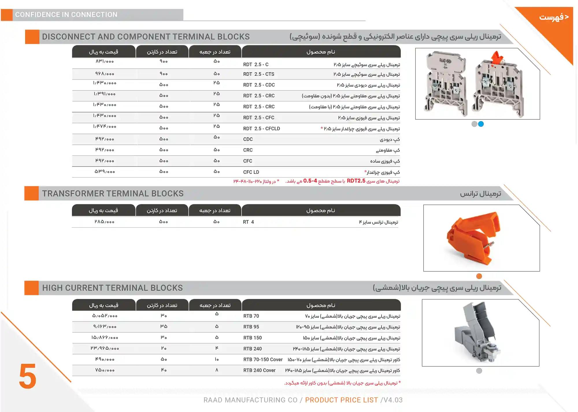 Raad Electric Price List December8