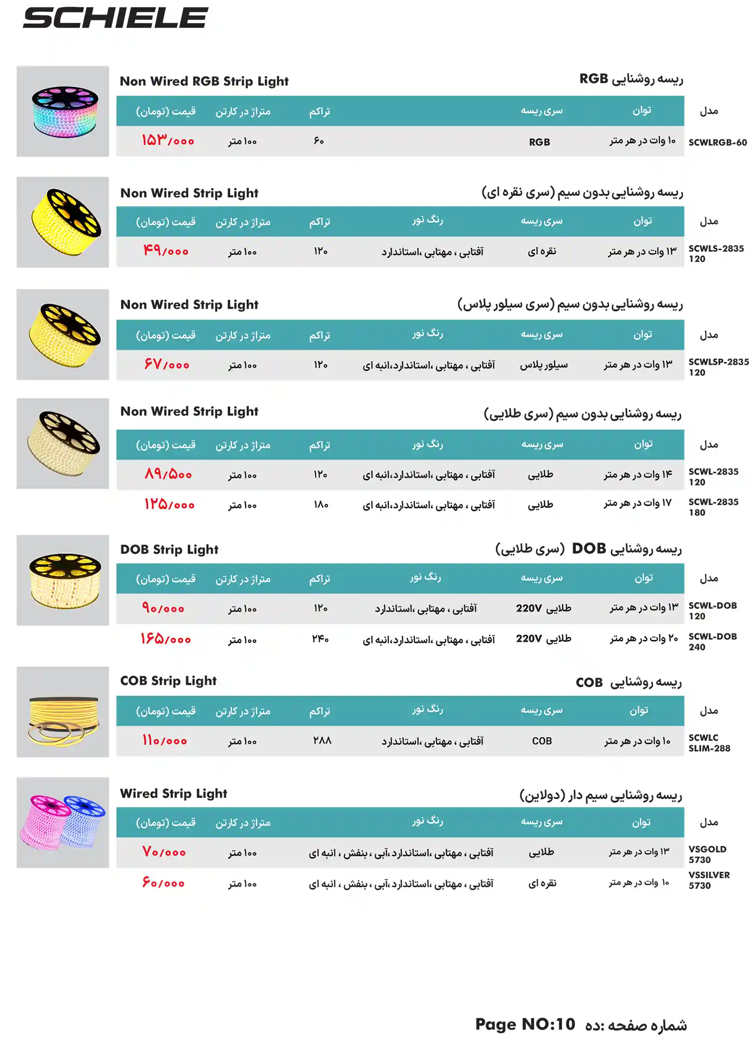 visena and schiele price list January9