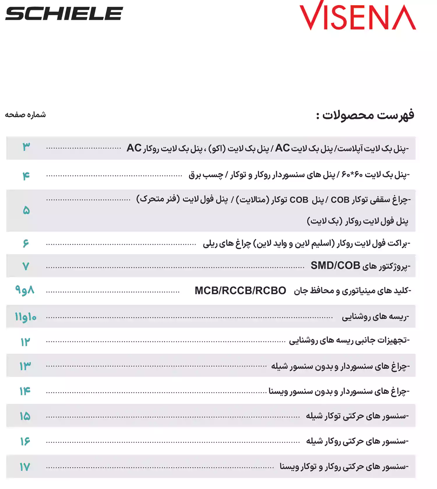 لیست قیمت شیله