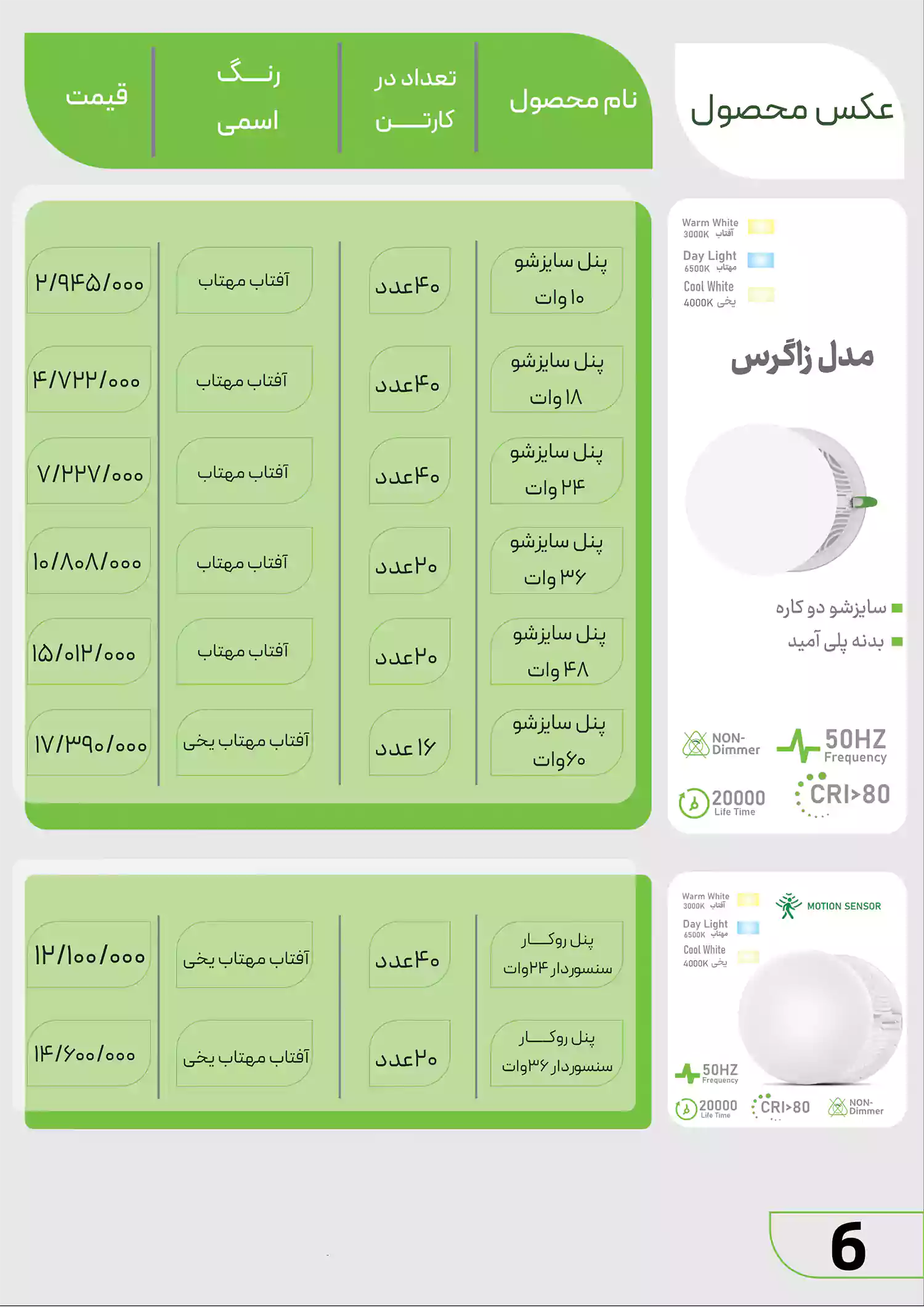 لیست قیمت تکتاب