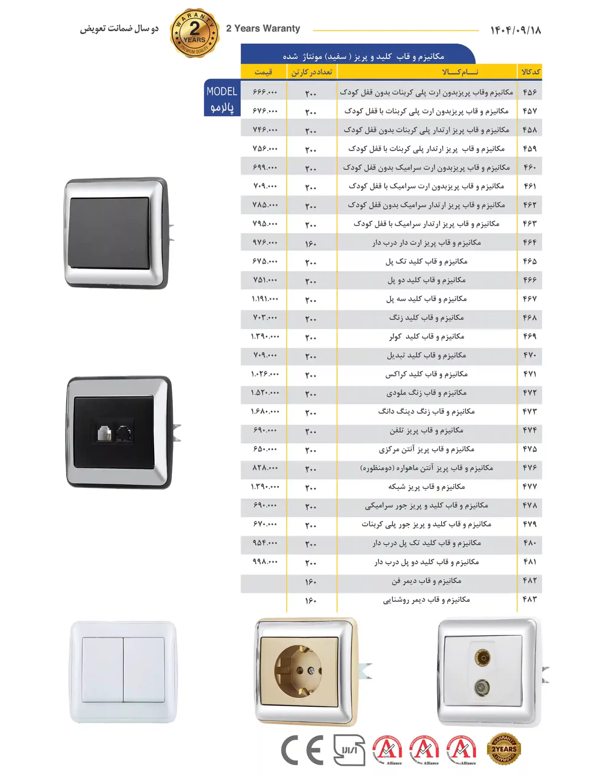 Behdad Electric Price List December 10 scaled