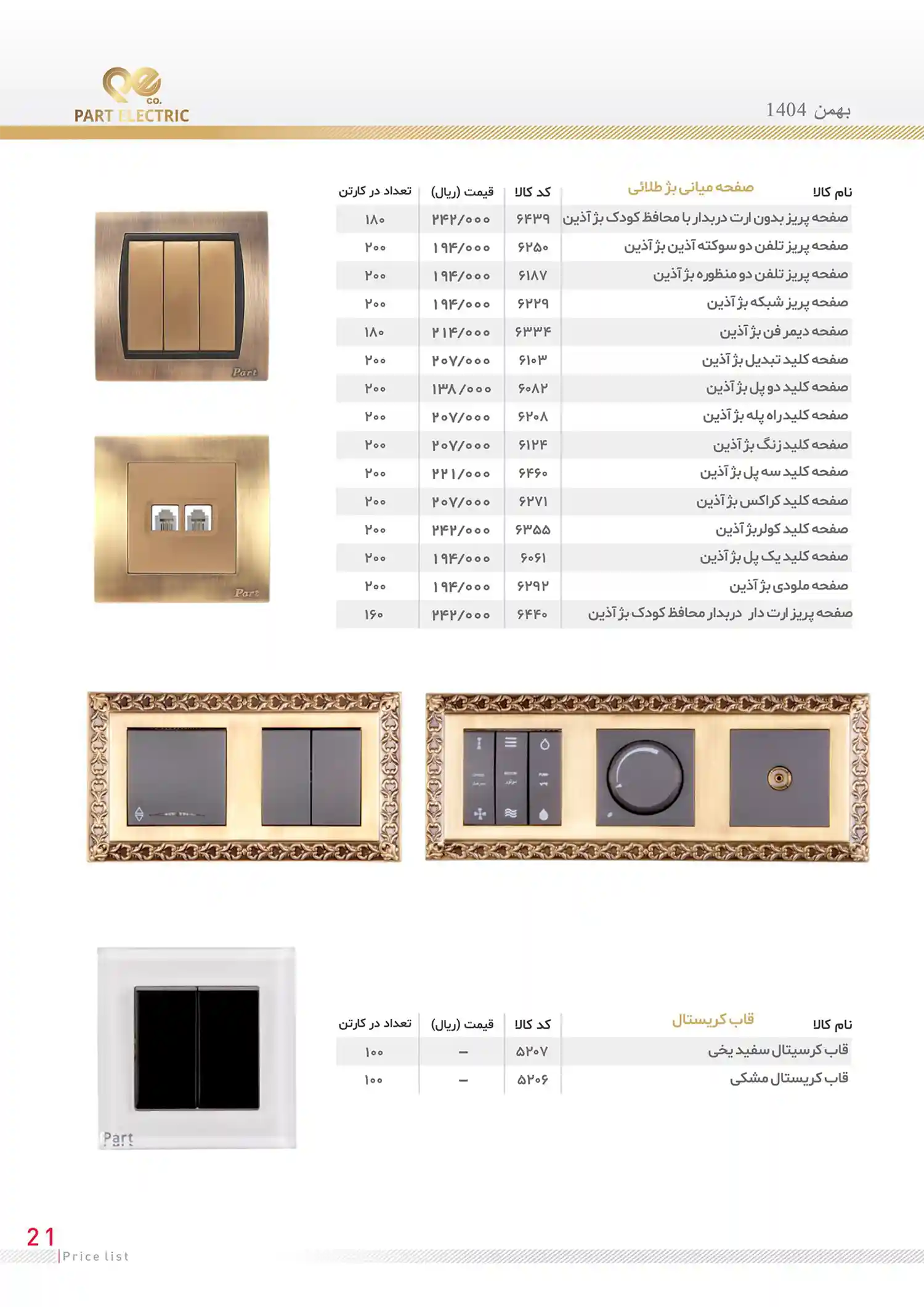 Electric Parts Price List bahman 20