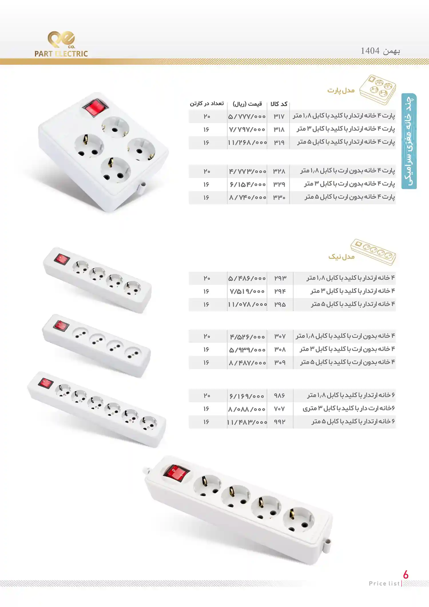 Electric Parts Price List bahman 5