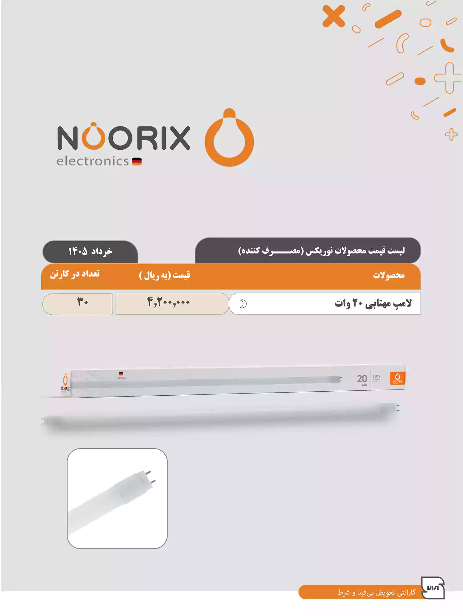 لیست قیمت نوریکس
