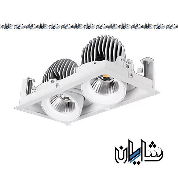 چراغ سقفی گریل دوتایی 30 وات EDC