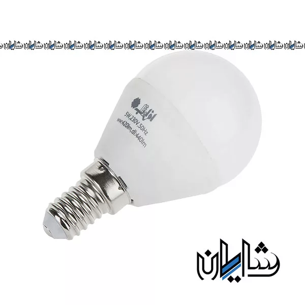 لامپ ال ای دی حبابی 5 وات سرپیچ E14 افراتاب