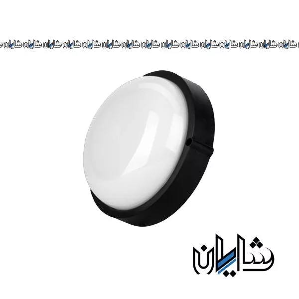 چراغ روکار آوا 20 وات بدنه مشکی دایره ای پارس شعاع توس