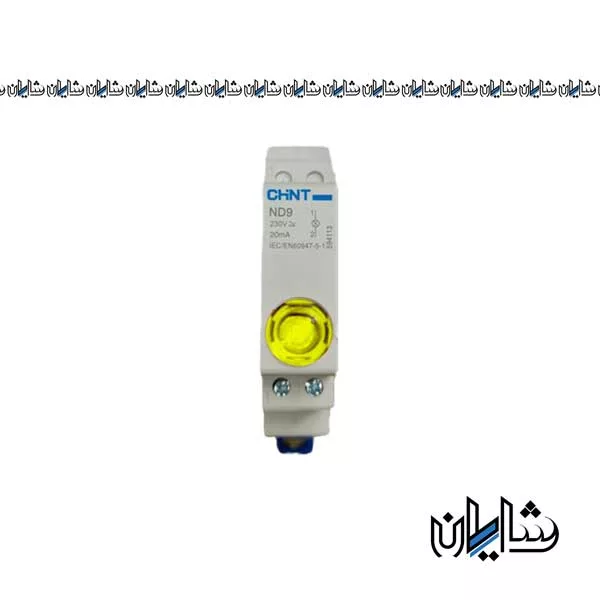 چراغ سیگنال مینیاتوری زرد چینت مدل ND9-1