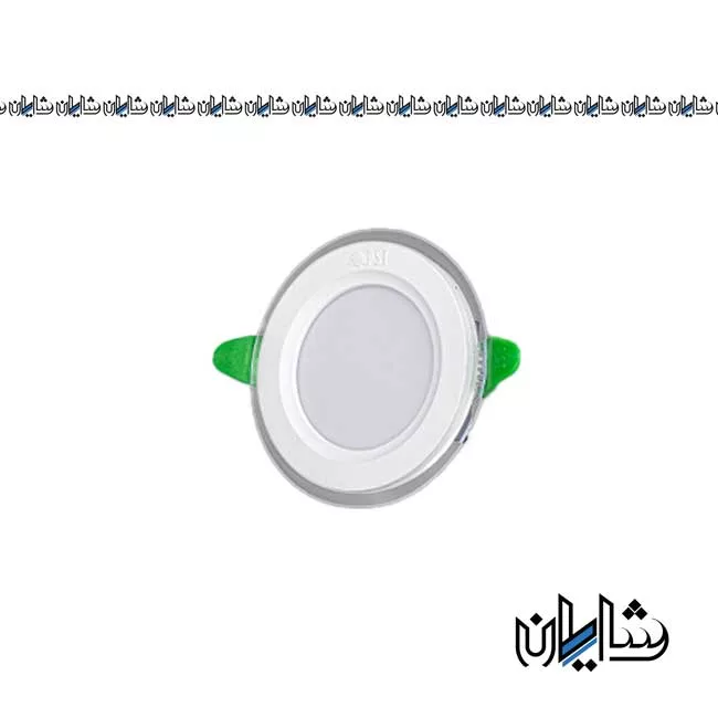 چراغ سقفی توکار دایره ای پرو گلاریس 7 وات پارس شعاع توس