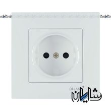 پریز برق دلند الکتریک مدل آسا پلکسی سفید