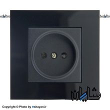 پریز برق دلند الکتریک مدل آسا پلکسی مشکی