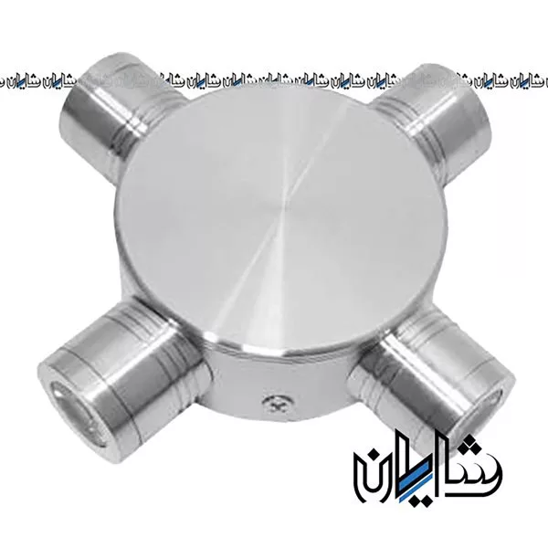 چراغ دکوراتیو چهار طرفه لوله ای براق ماهرخ