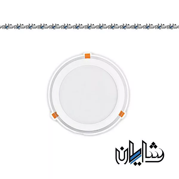 چراغ سقفی توکار دایره ای گلاریس 30 وات پارس شعاع توس