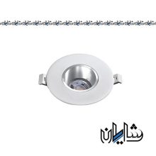 قاب هالوژن پارس لایت سفید کروم صدفی مدل F448WS