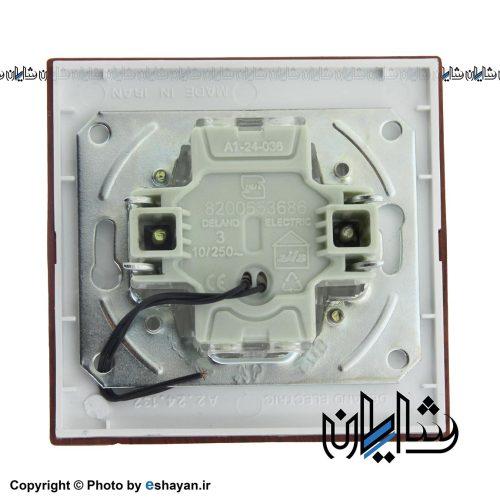 کلید و پریز مدل آسا طرح چوب