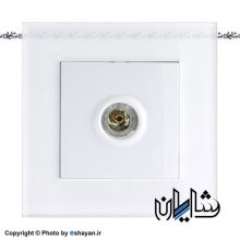 فیش ماهواره تکی دلند الکتریک مدل آسا پلکسی سفید