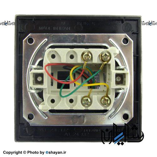 کلید و پریز دلند الکتریک مدل آسا نقره ای