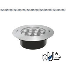 چراغ استخری توکار 24 وات استیل تک رنگ Ledman