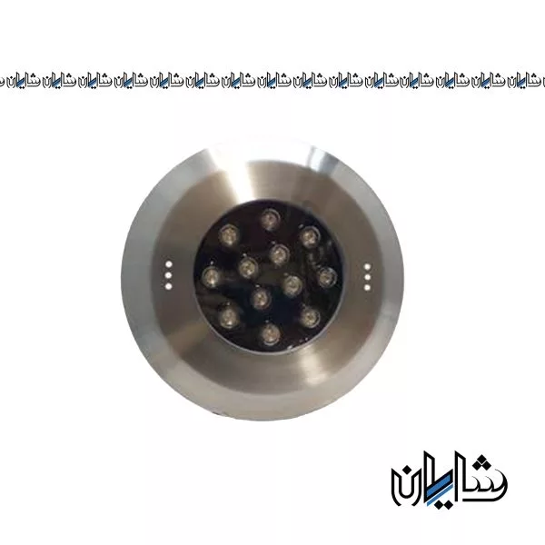 چراغ استخری فلت روکار استیل 24 وات تک رنگ لدمان