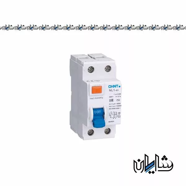 کلید محافظ جان دو پل 25 آمپر چینت مدل NL1-63