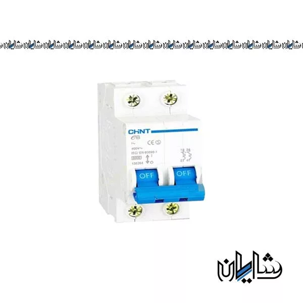 کلید مینیاتوری 25 آمپر دو پل چینت مدل EB-B