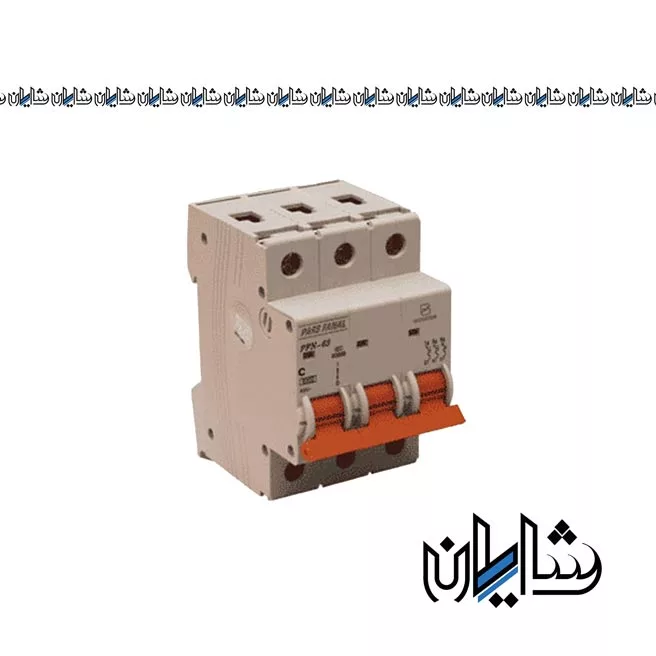کلید مینیاتوری 63 آمپر سه پل پارس فانال مدل PFN-3P