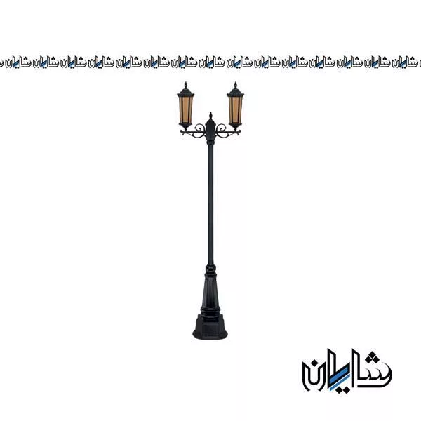چراغ پارکی سه شاخه سورن شاخه T سربالا تکشیدفام