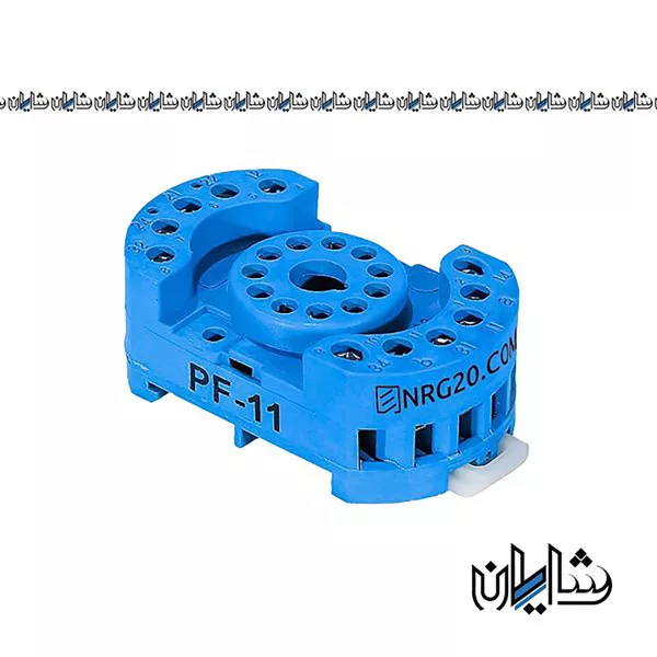 سوکت رله شیشه ای 11 پایه پارس فانال مدل PF-11PIN