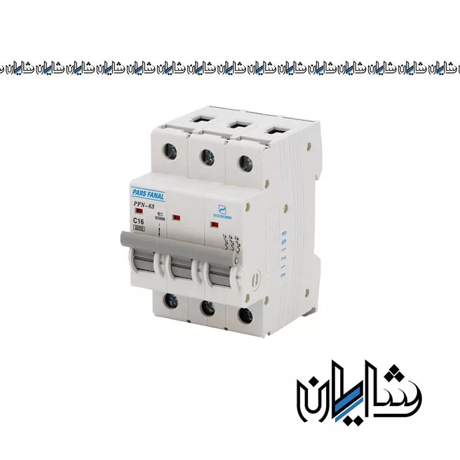 کلید مینیاتوری 4 آمپر سه پل پارس فانال مدل PFN(10K)-3P