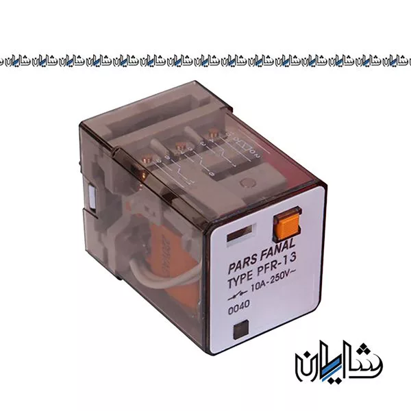 رله شیشه ای دو کنتاکت قفل شو پارس فانال مدل PFR-22